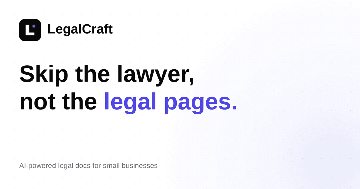 LegalCraft brand mark